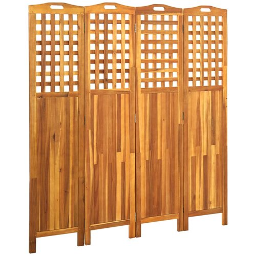 vidaXL Paravan 4-delni 161x2x170 cm trden akacijev les Cene