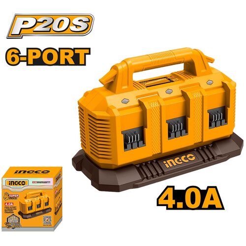 Ingco punjač za 6 baterija 20V super FCLI2064 Cene