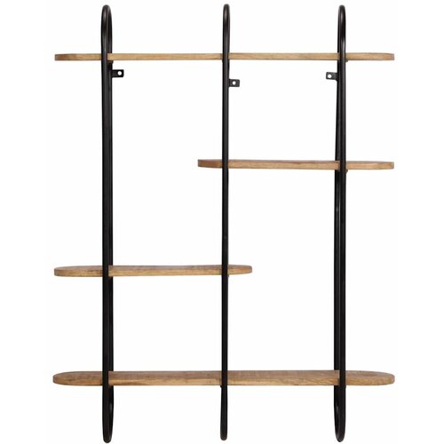  Zidna polica 90x20x116,5 cm Masivno neobrađeno drvo manga Slike