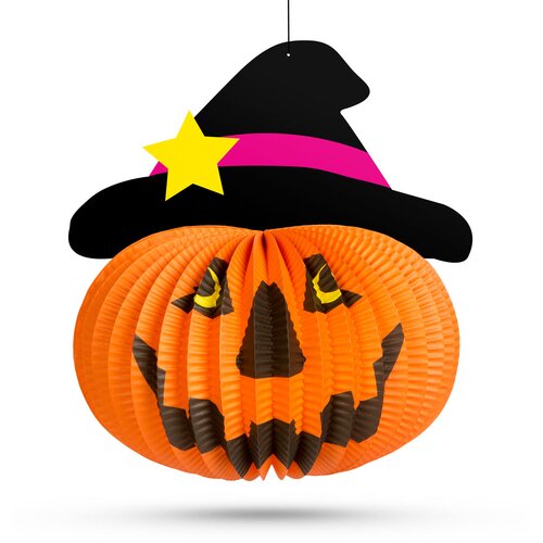 Family Halloween buča - s klobukom - z obe&scaron;alnikom - 26 cm, (5000183872) Cene