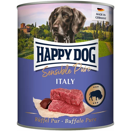 Happy Dog Varčno pakiranje Sensible Pure 12 x 800 g - Čisti bivol