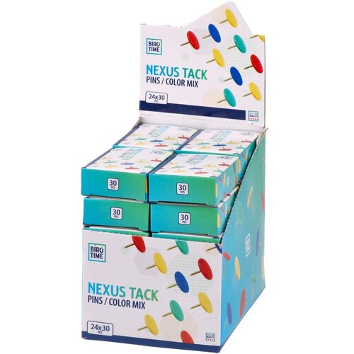Biro time Nexus tack, pritiskači, miks boja, 30K Cene