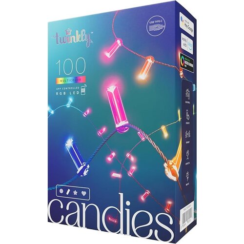 TWINKLY Candies LED Christmas tree lights TWKC100RGB-G 6 M Candle shape Cijene