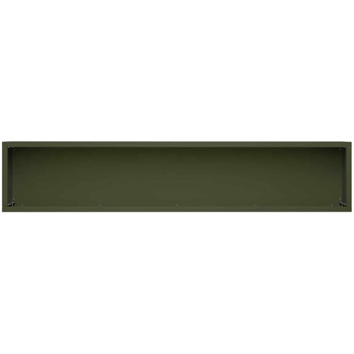  Vrtna saksija Maslinastozelena 80 x 20 x 20 cm Čelična vrata Slike