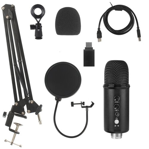 INF BM-86A USB kondenzatorski mikrofon &ndash; komplet za snemanje in streaming, (5000292099) Cene