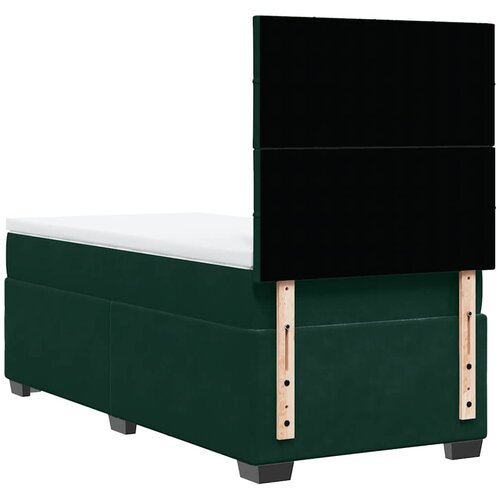 Box spring krevet s madracem tamnozeleni 90x200 cm bar&amp;scaron;unasti Slike