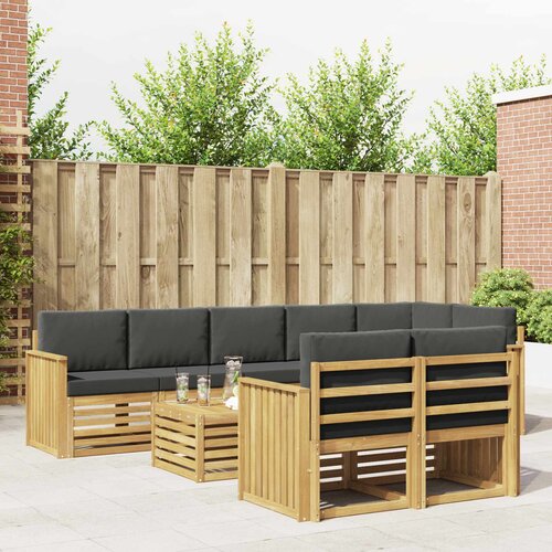  Set vanjskih sofa 9 pcs Bijela i antracit 59 x 59 x 37 cm Cijene