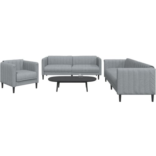 vidaXL 3-dijelni set sofa svjetlosivi od tkanine Cijene