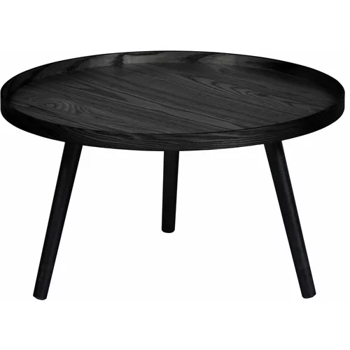 WOOOD crni stolić Mesa, Ø 60 cm