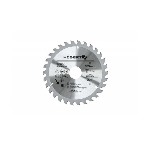 Hoegert testera za cirkular 165X30T HT6D777 Cene