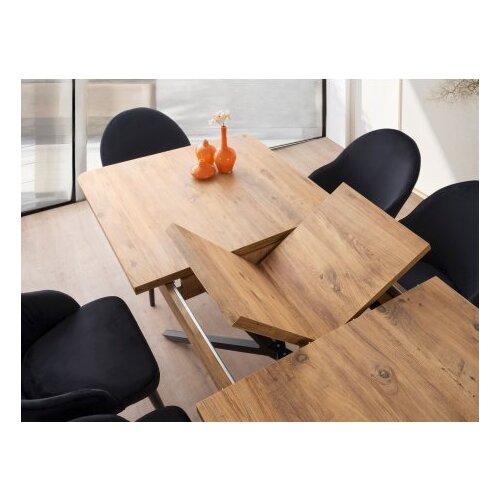 Hanah home Trpezarijski sto Falcon - 2961, 160x79x90 cm, Smeđa Slike