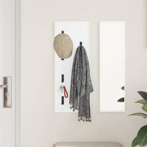  Vje&amp;scaron;alica za kapute na zidu Zidne Bijelo 30 x 1,5 x 80 cm Slike