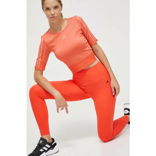Adidas Kratka majica za vadbo oranžna barva