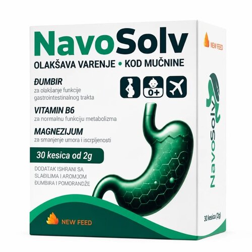 NavoSolv Kesice za mučninu i nelagodnost u stomaku, 30 komada Slike