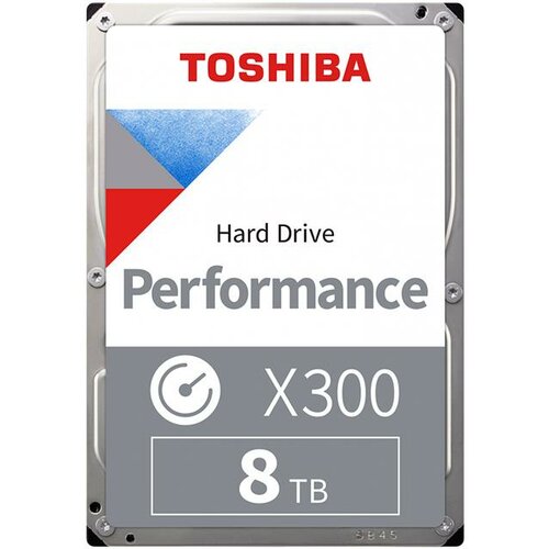 Toshiba X300 (3.5'' 8TB, 7200RPM, 256MB, SATA 6Gb/s), bulk HDWR480UZSVA hard disk Slike