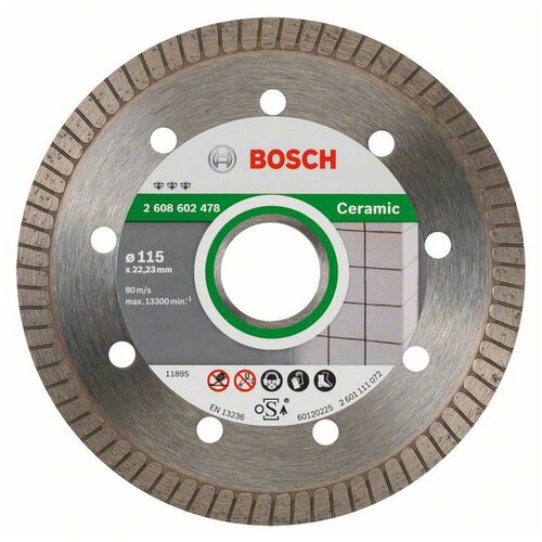 Bosch dijamantska rezna ploča fpp gres 115 x 22,23 mm 2608602478 Slike