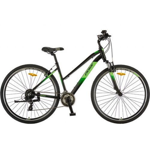 Polar bicikl forester comp ženski black-light green l m Slike