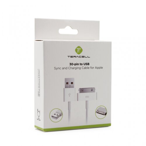 Teracell Data kabl Plus za iPhone 4 1.2m beli Slike