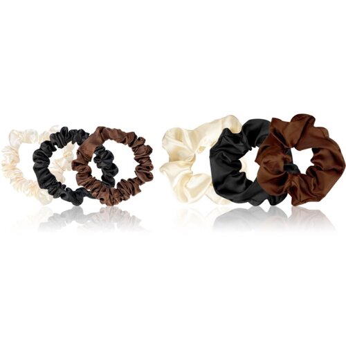 Brushworks Everyday Satin Scrunchie Set gumice za kosu Slike