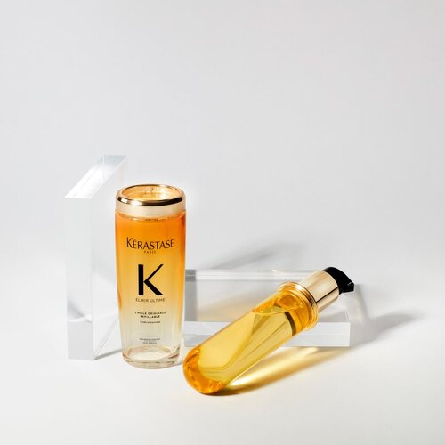 K&amp;eacute;rastase Elixir Ultime L&amp;#039;huile Originale ugodno pakiranje za sijaj in mehkobo las 2x75 ml Slike