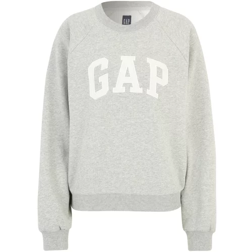 Gap Tall Sweater majica 'HOLIDAY' siva melange / bijela