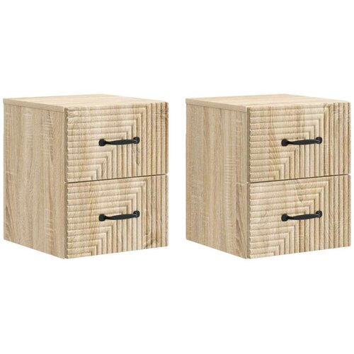  Stenski nočni omarici 2 pcs Sonoma hrast 34,5 x 33 x 40 cm, (5000209893) Cene