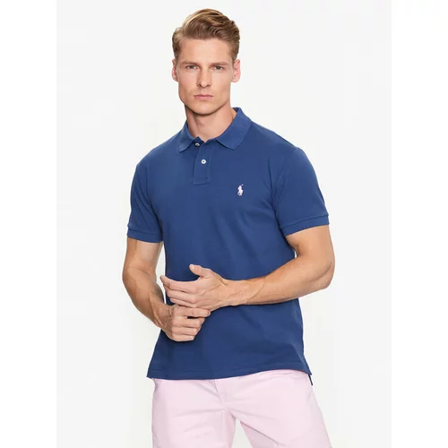 Polo Ralph Lauren Polo majica 710536856368 Mornarsko modra Slim Fit