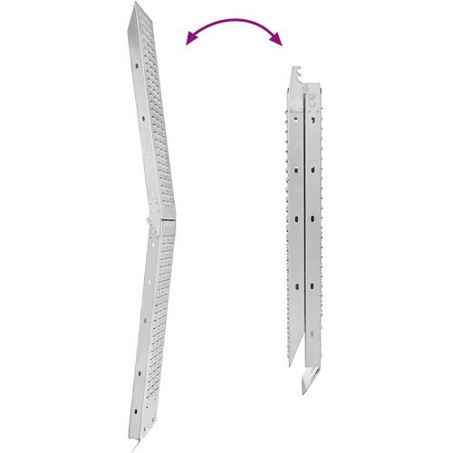  Sklopiva rampu 200kg po rampi 2 pcs Srebrno 186 x 23 x 4,5 cm Slike