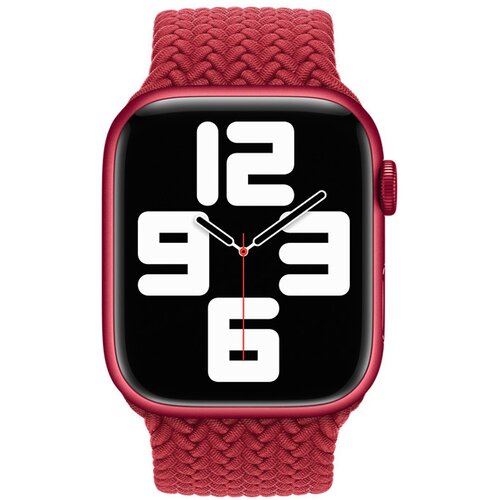  apple watch braided solo loop red l 42/44/45mm kai&amp;scaron; za sat Slike