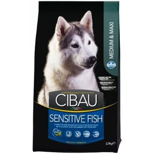 Cibau suha hrana za pse z ribo in rižem Sensitive, 12kg