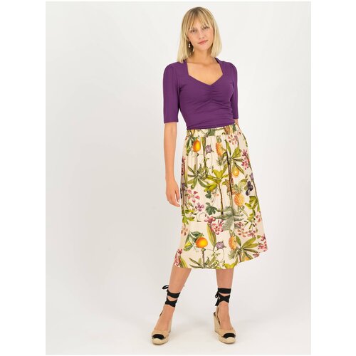 Blutsgeschwister Beige Ladies Floral Skirt - Ladies Slike