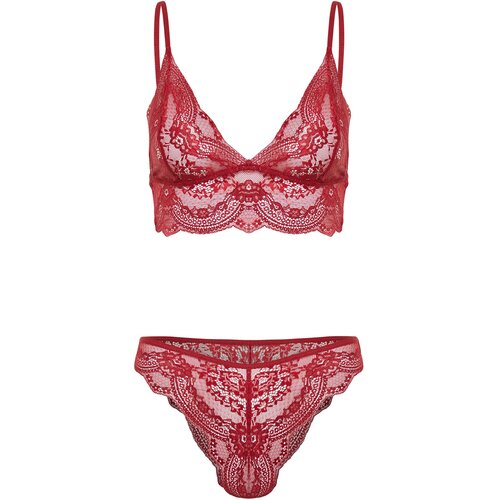 Trendyol Ženski set donjeg veša Thmss24Cc00030, Bordo Cene