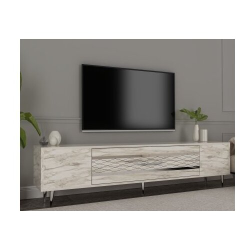Hanah home tv polica Dekolp2 ephesus marble silver Cene