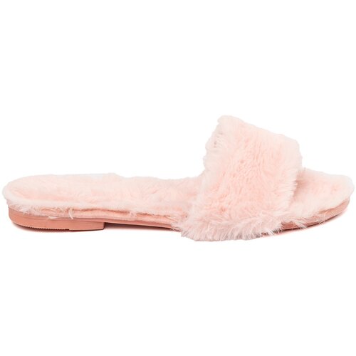 SEASTAR Flip-flops with fur – powder pink Cijene