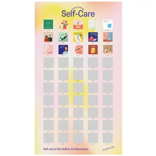 Another Me Poster za struganje 50 Day Challenge, Self-Care, English