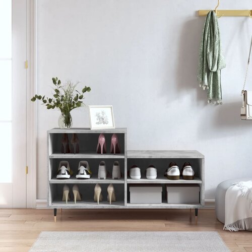  The Living Store Omarica za čevlje betonsko siva 102x36x60 cm inženirski les - Omarica Za Čevlje, (21444770) Slike