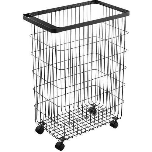 YAMAZAKI Crna metalna ko&amp;scaron;ara za rublje 55 l Tower &amp;ndash; Slike