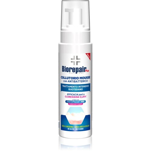 Biorepair Plus Collutorio Mousse vodica za usta protiv zubnog plaka 200 ml Slike