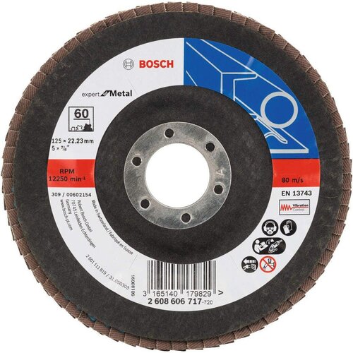 Bosch lamelni brusni disk X551, Expert for Metal Prečnik 125 mm; granulacija 60, kolenasti - 2608606717 Cene