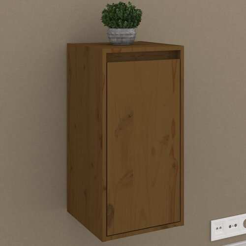 vidaXL Stenska omarica medeno rjava 30x30x60 cm trdna borovina Cene