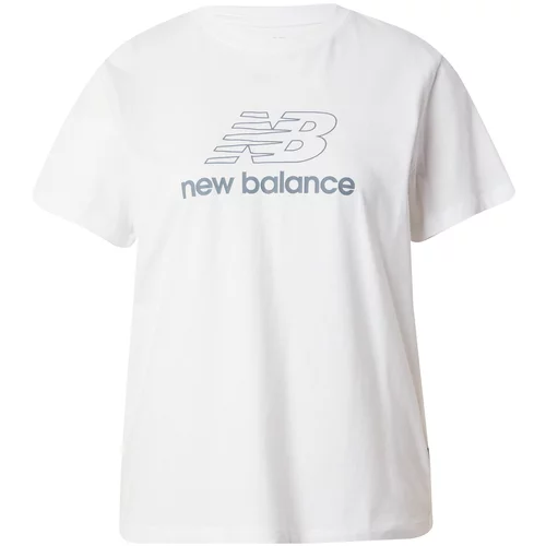New Balance Majica petrol / bijela