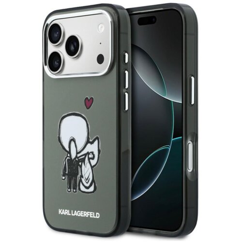  maska karl lagerfeld karl & choupette back magsafe za iphone 17 pro max siva Cene