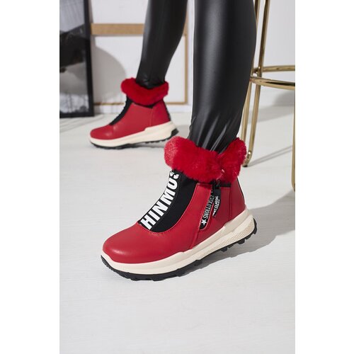 Resti Red women's insulated boots with fur Scherr- Footwear Cene