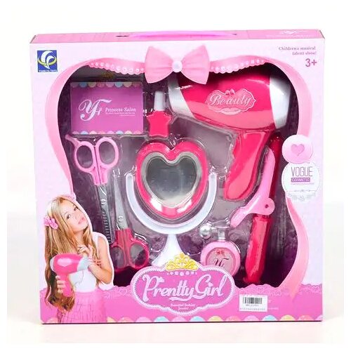 Magic Toys Pretty Girl pink frizerski set s škarjami in sušilnikom za lase Cene