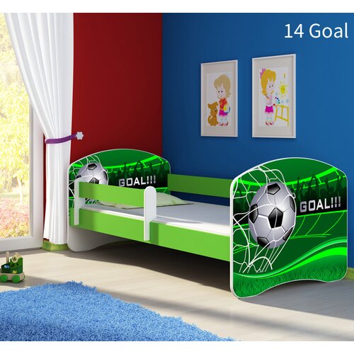  Otro&scaron;ka postelja ACMA z motivom, stranska zelena 140x70 cm 14 Goal Cene