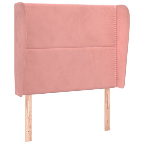 Maison Chic posteljno vzglavje - vzglavna omarica - nočna omarica z u&amp;scaron;esi roza 103x23x118/128 cm žamet, (21709115) Slike