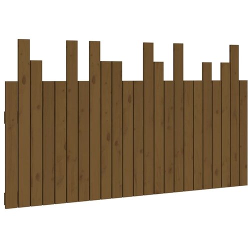  Uzglavlje za krevet boja meda 146,5x3x80 cm masivna borovina Slike