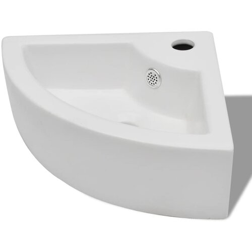 Maison Chic Umivalnik - Kopalna umivalnik - Lavabo z odprtino za odtekanje 45x32x12,5 cm bel, (21684705) Cene