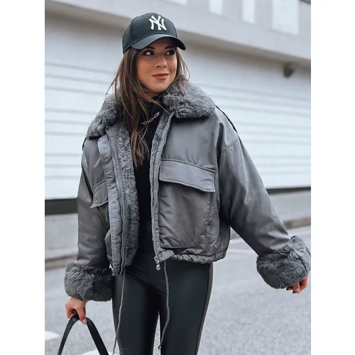 DStreet Women's Oversize Jacket OLIVIERA Grey