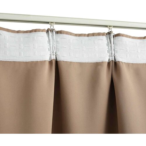 vidaXL Zatemnitvena zavesa z obešali taupe 290x245 cm Cene